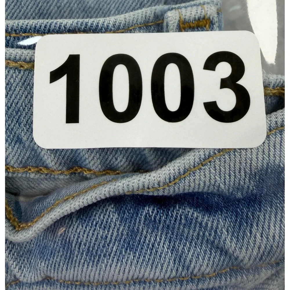 Abercrombie & Fitch 90s Ultra High Rise Straight Ripped Jeans Light Wash 25 0R